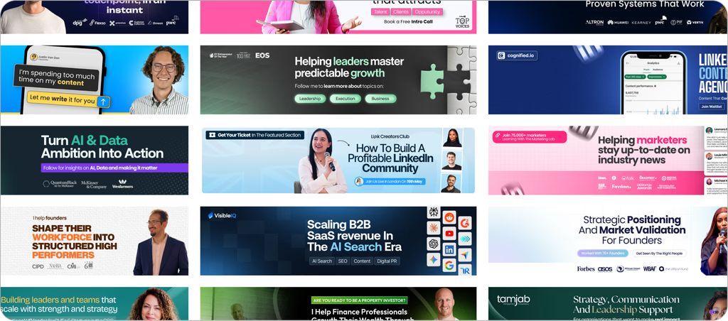 Creative LinkedIn Banner Designs